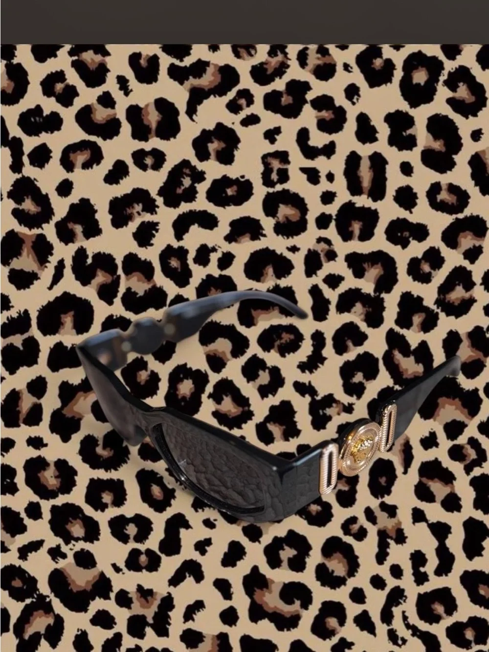Versace Black Sunglasses Box with Gold Logo